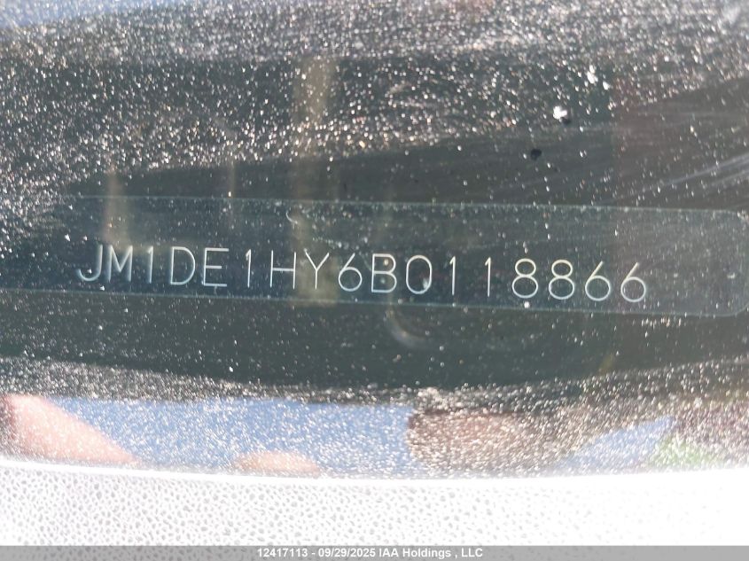 2011 Mazda Mazda2 VIN: JM1DE1HY6B0118866 Lot: 12417113