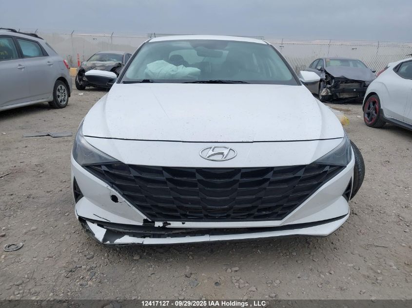 2022 Hyundai Elantra Sel VIN: KMHLM4AG5NU354077 Lot: 12417127