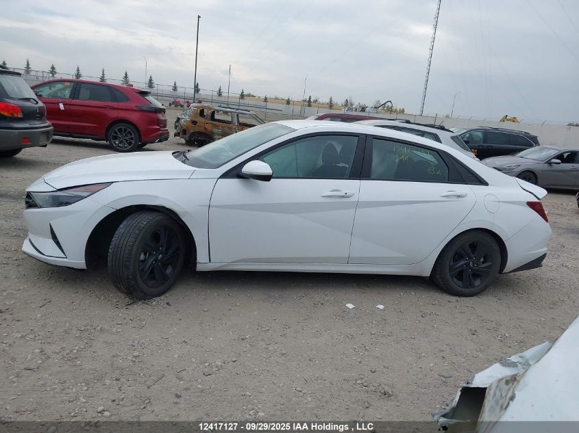 2022 Hyundai Elantra Sel VIN: KMHLM4AG5NU354077 Lot: 12417127