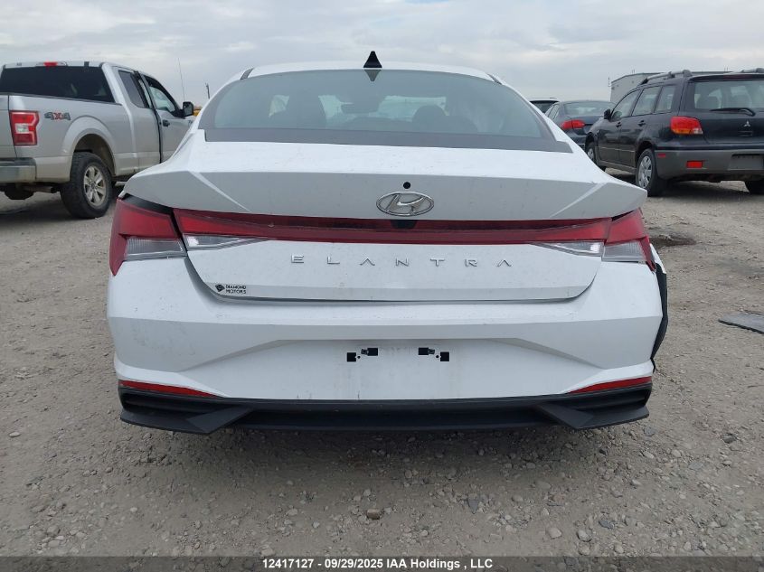 2022 Hyundai Elantra Sel VIN: KMHLM4AG5NU354077 Lot: 12417127