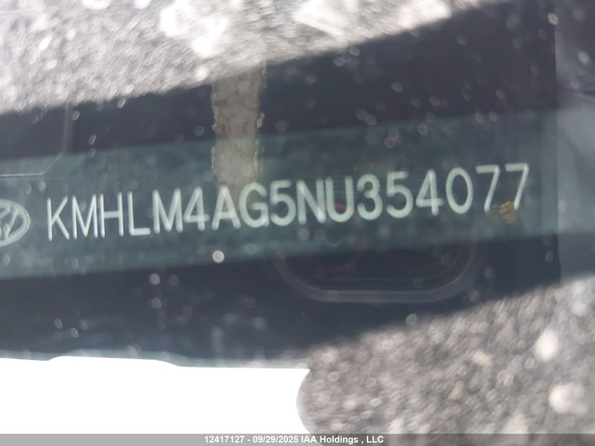 2022 Hyundai Elantra Sel VIN: KMHLM4AG5NU354077 Lot: 12417127