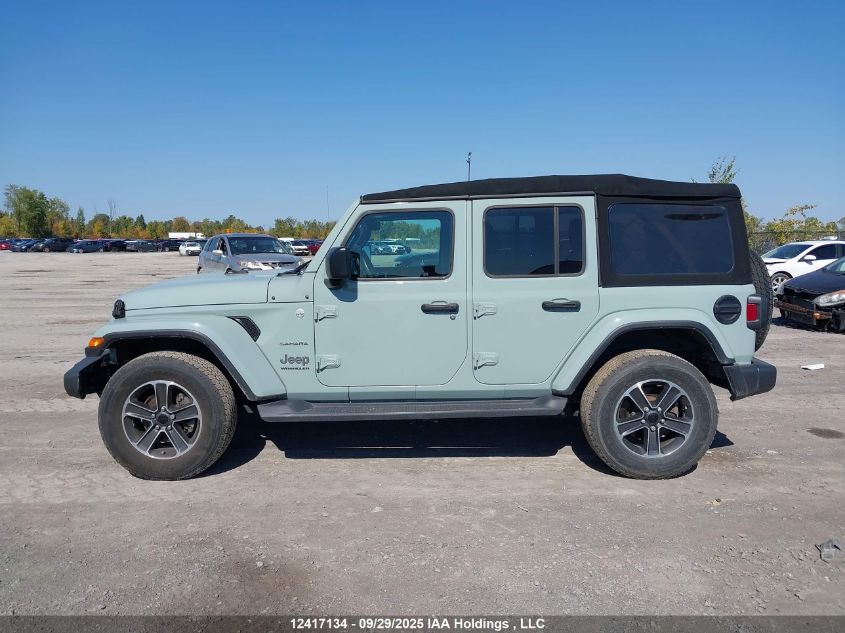 2023 Jeep Wrangler 4-Door Sahara VIN: 1C4HJXEGXPW595316 Lot: 12417134
