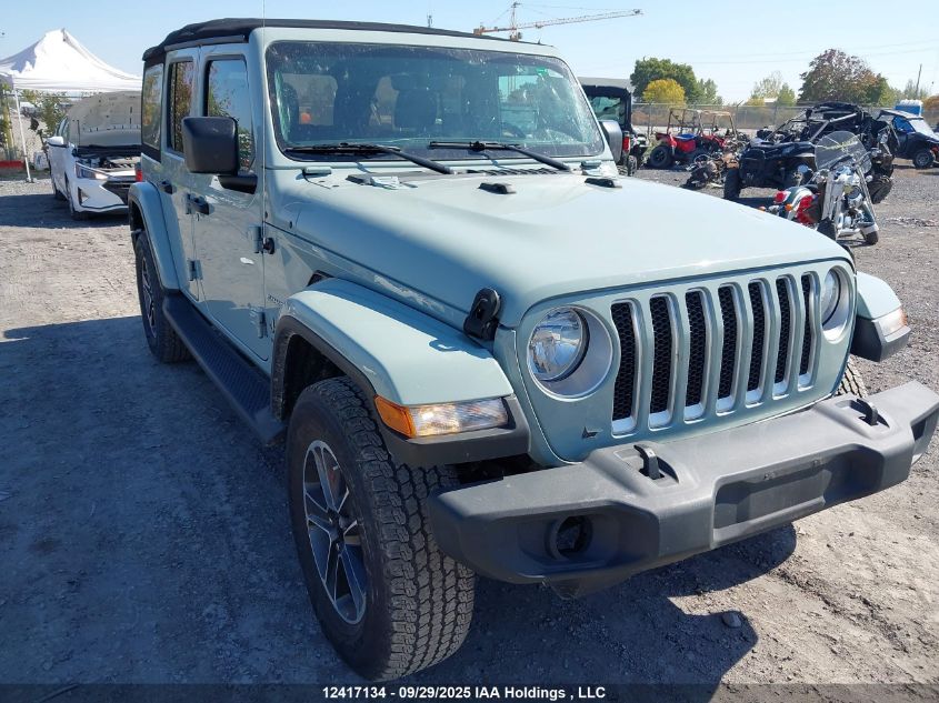 2023 Jeep Wrangler 4-Door Sahara VIN: 1C4HJXEGXPW595316 Lot: 12417134