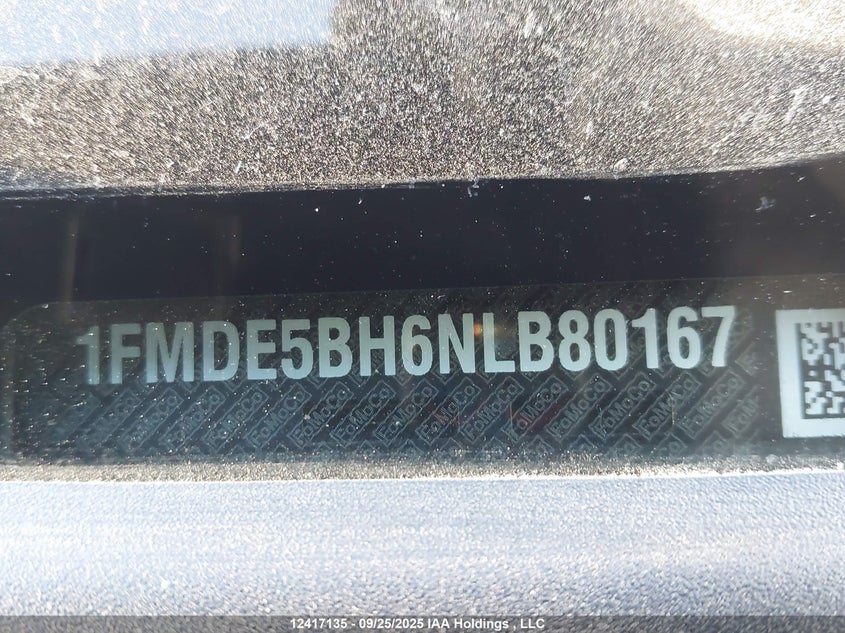 1FMDE5BH6NLB80167 2022 FORD BRONCO photo no. 20