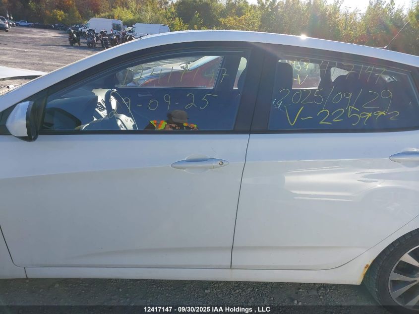 2015 Hyundai Accent VIN: KMHCT5AE5FU225992 Lot: 12417147