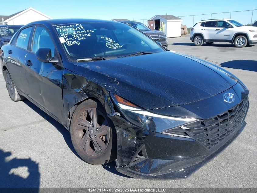 2022 Hyundai Elantra Preferred Ivt With Sun And Tech Package VIN: KMHLM4AG8NU369205 Lot: 12417174