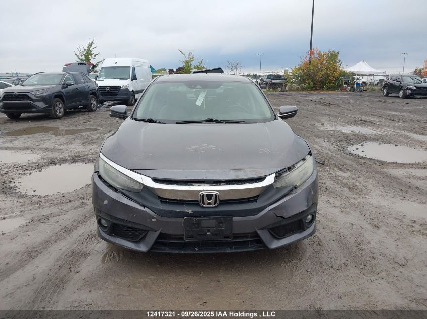 2016 Honda Civic Touring VIN: 2HGFC1F96GH105792 Lot: 12417321