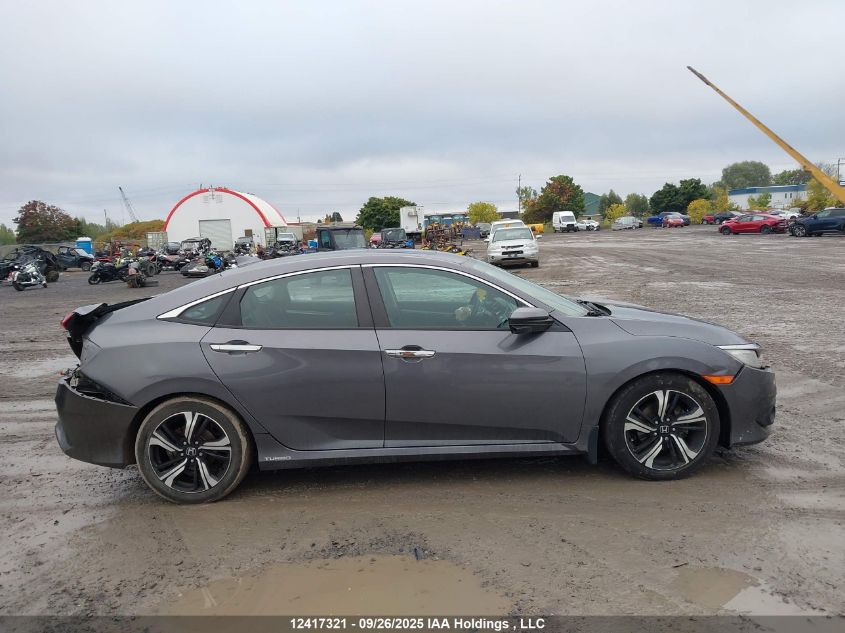 2016 Honda Civic Touring VIN: 2HGFC1F96GH105792 Lot: 12417321