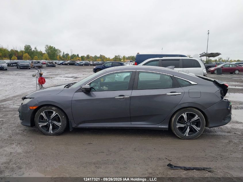 2016 Honda Civic Touring VIN: 2HGFC1F96GH105792 Lot: 12417321