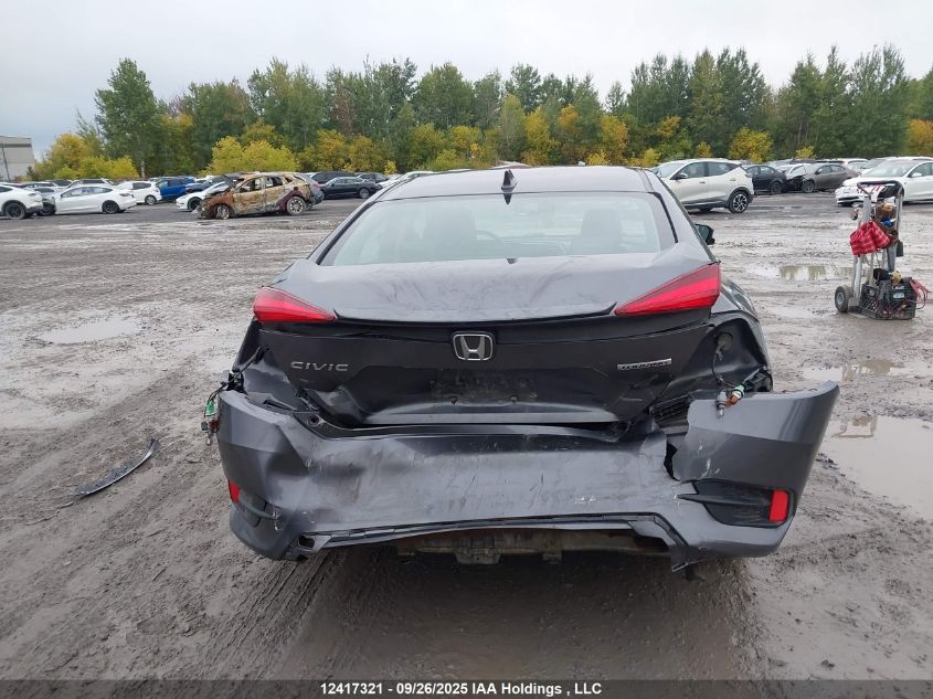 2016 Honda Civic Touring VIN: 2HGFC1F96GH105792 Lot: 12417321