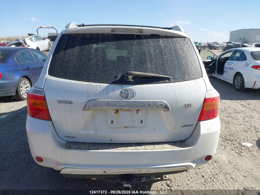 2008 Toyota Highlander V6 Limited VIN: JTEES42A582058372 Lot: 12417372