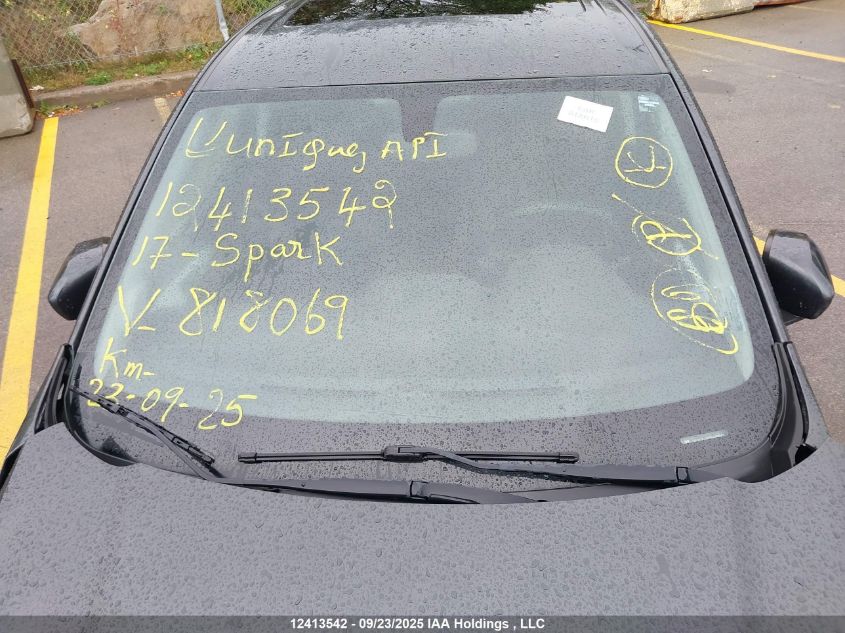 2017 Chevrolet Spark VIN: KL8CD6SA8HC818069 Lot: 12413542X