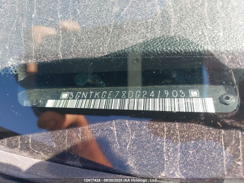 2013 Chevrolet Avalanche VIN: 3GNTKGE78DG241903 Lot: 12417424