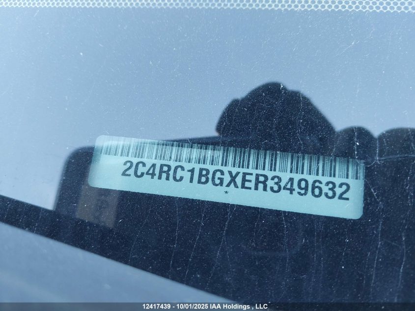 2014 Chrysler Town & Country VIN: 2C4RC1BGXER349632 Lot: 12417439