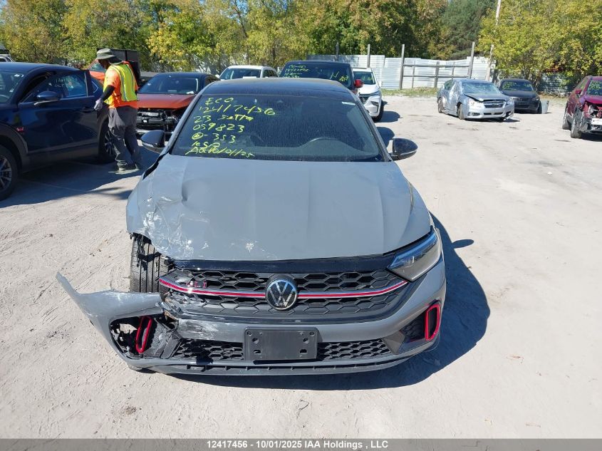 2023 Volkswagen Jetta Gli VIN: 3VW1T7BU6PM059823 Lot: 12417456