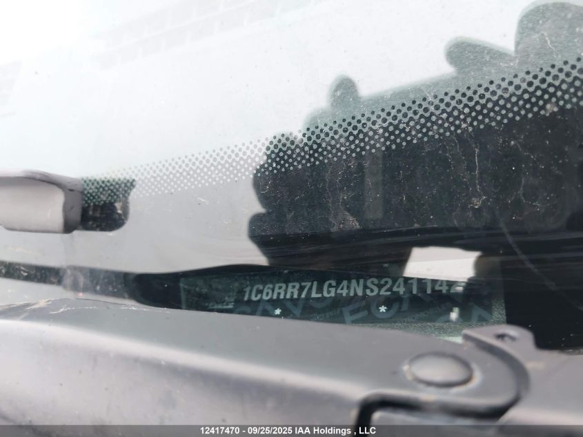 2022 Ram 1500 Classic Slt VIN: 1C6RR7LG4NS241142 Lot: 12417470