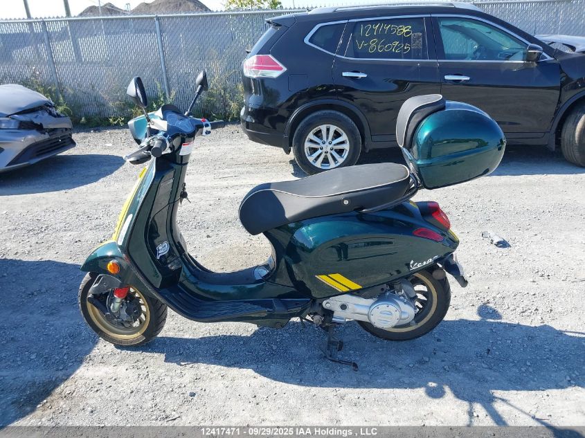 2022 Vespa Primavera/Sprint 50 VIN: ZAPCA06BXN5201836 Lot: 12417471