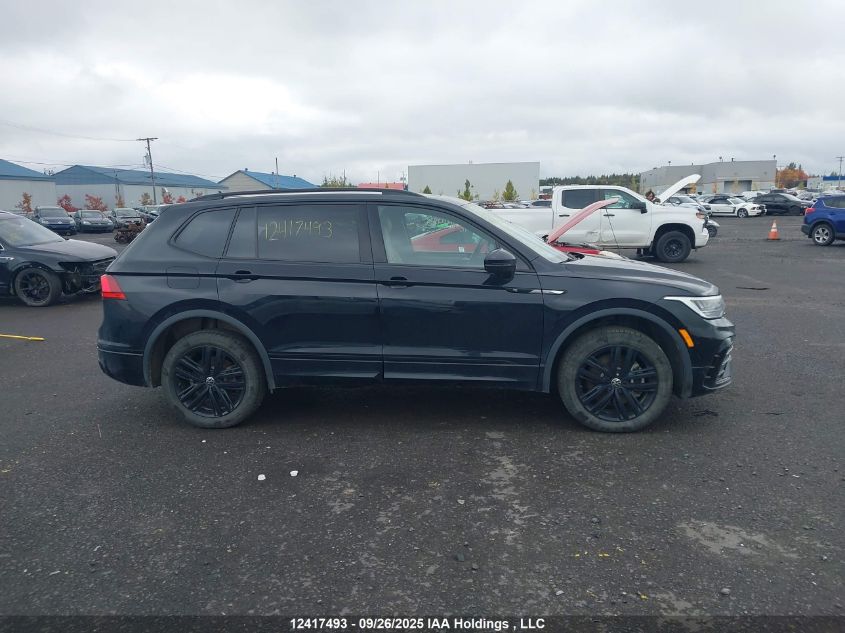 2022 Volkswagen Tiguan Se R-Line Black VIN: 3VV8B7AX8NM171005 Lot: 12417493