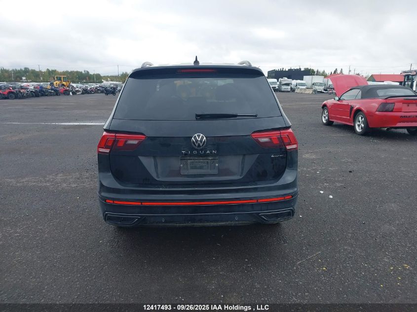 2022 Volkswagen Tiguan Se R-Line Black VIN: 3VV8B7AX8NM171005 Lot: 12417493