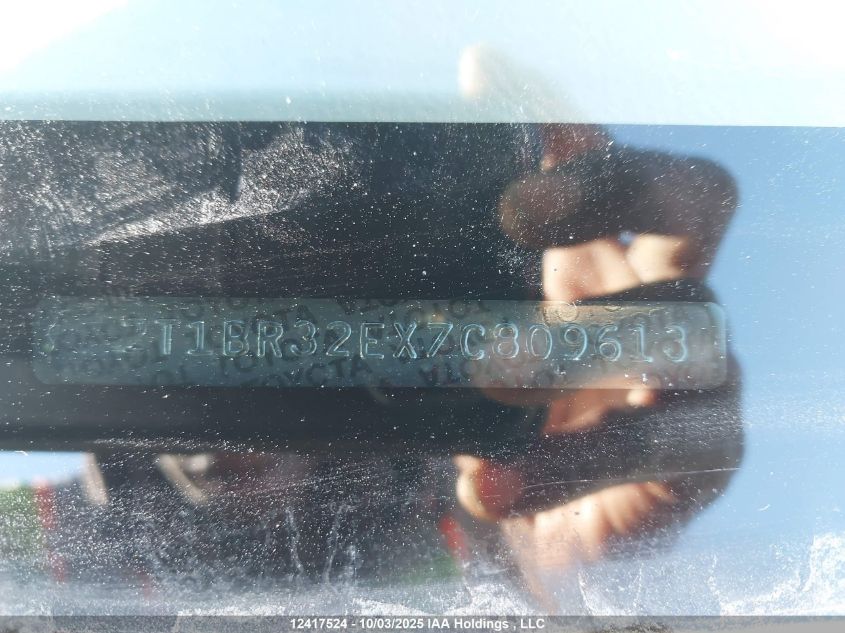 2007 Toyota Corolla VIN: 2T1BR32EX7C809613 Lot: 12417524