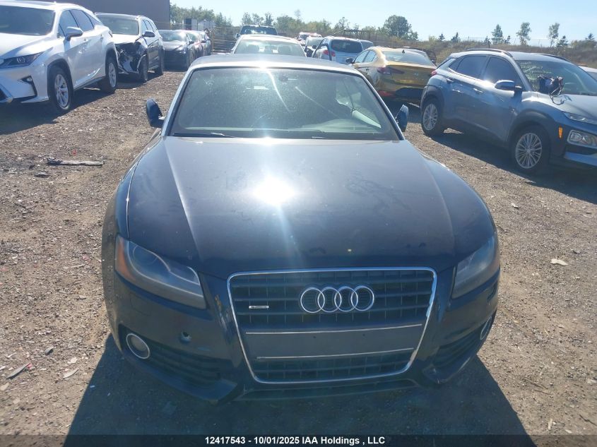 2012 Audi A5 Premium VIN: WAUMFBFHXCN000522 Lot: 12417543
