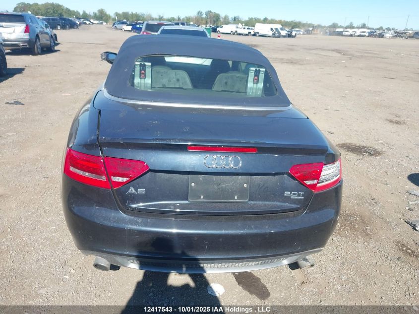 2012 Audi A5 Premium VIN: WAUMFBFHXCN000522 Lot: 12417543