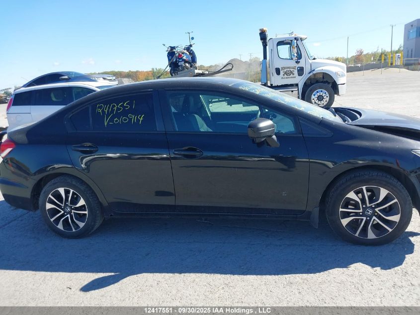 2014 Honda Civic VIN: 2HGFB2F58EH010914 Lot: 12417551