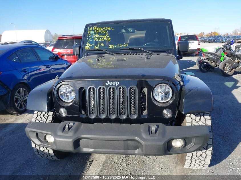 2015 JEEP WRANGLER SPORT UTILITY VEHICLE 3.6L V-6 DOHC, VVT, 285HP
