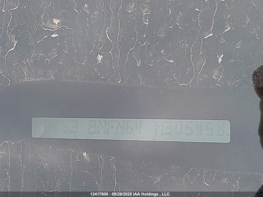 2017 Subaru Legacy 3.6R Limited VIN: 4S3BNFN64H3054583 Lot: 12417600