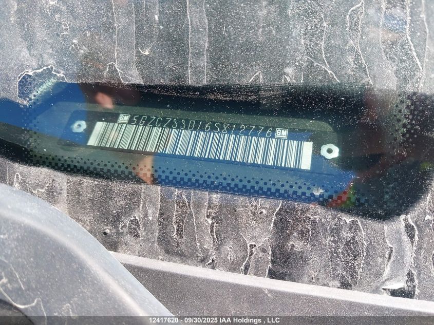 2006 Saturn Vue VIN: 5GZCZ33D16S812776 Lot: 12417620