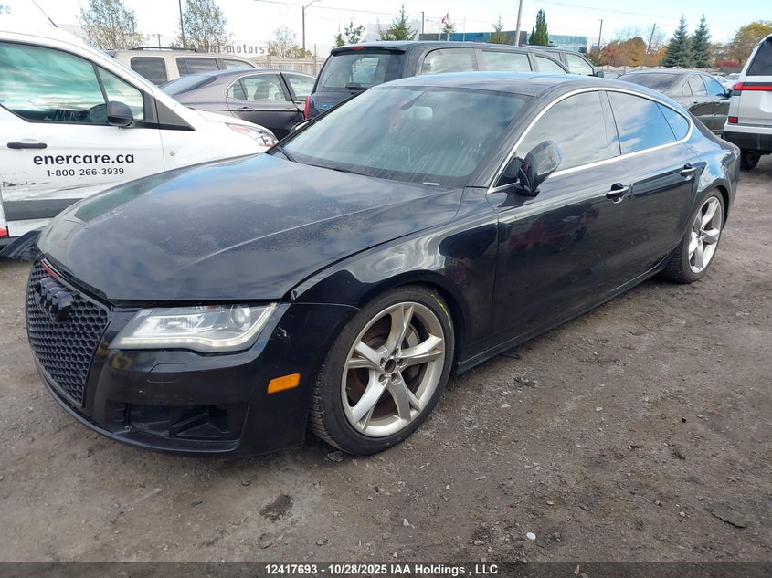 2013 Audi A7 black sedan gasoline WAU3GCFC2DN122652 photo #3