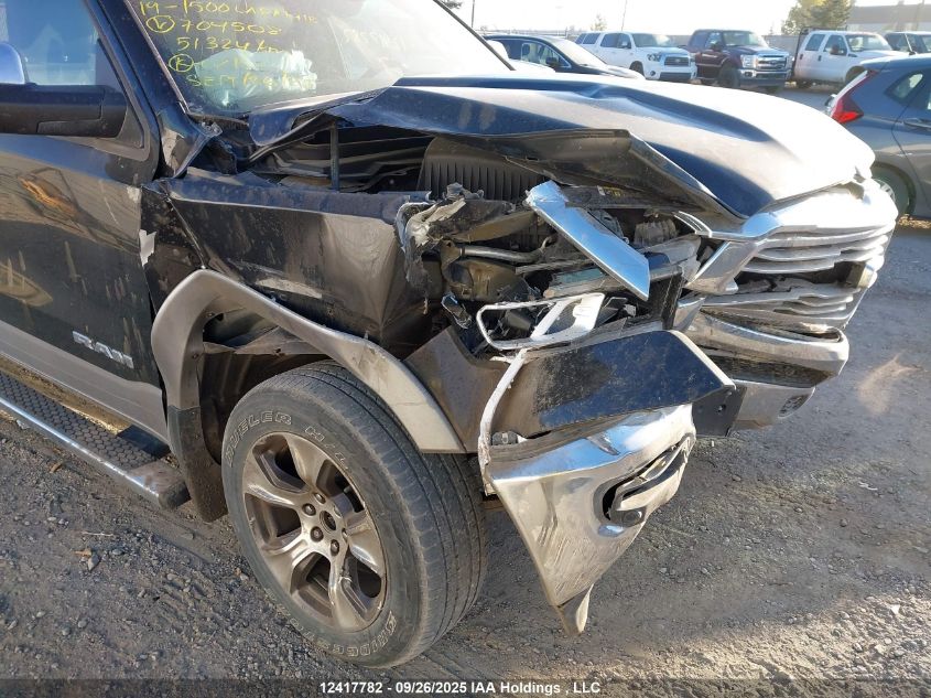 2019 Ram 1500 Laramie VIN: 1C6SRFJT5KN704508 Lot: 12417782