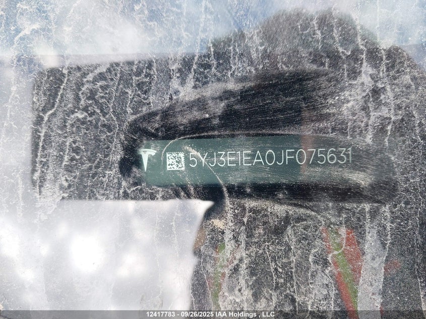 5YJ3E1EA0JF075631 2018 TESLA MODEL 3 photo no. 9