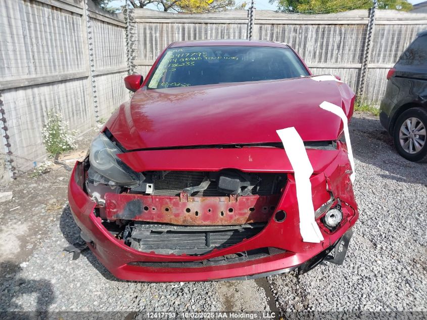 2014 Mazda 3 Grand Touring VIN: JM1BM1W32E1136233 Lot: 12417793