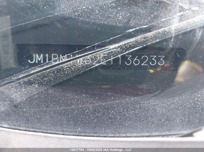 2014 Mazda 3 Grand Touring VIN: JM1BM1W32E1136233 Lot: 12417793