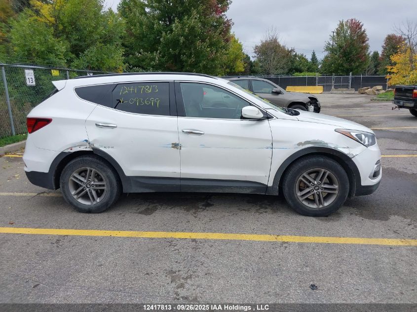 2018 Hyundai Santa Fe VIN: 5NMZT3LB6JH093699 Lot: 12417813