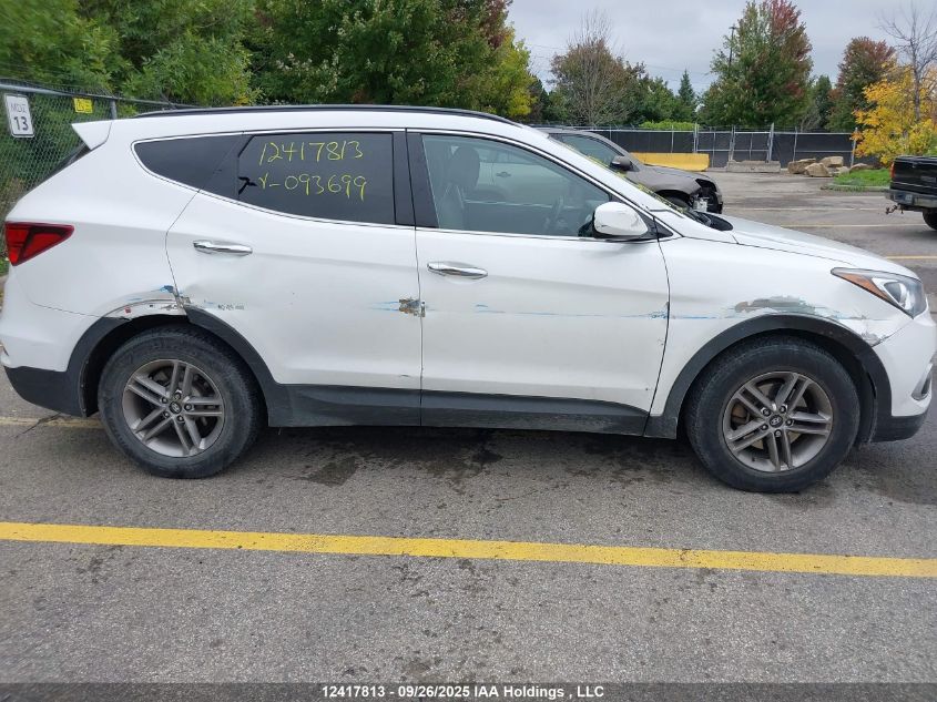 2018 Hyundai Santa Fe VIN: 5NMZT3LB6JH093699 Lot: 12417813