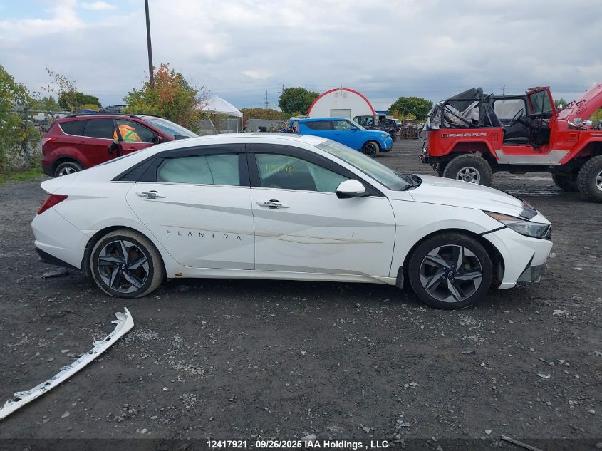 2022 Hyundai Elantra Ultimate Ivt With Tech Package VIN: KMHLN4AG7NU214383 Lot: 12417921