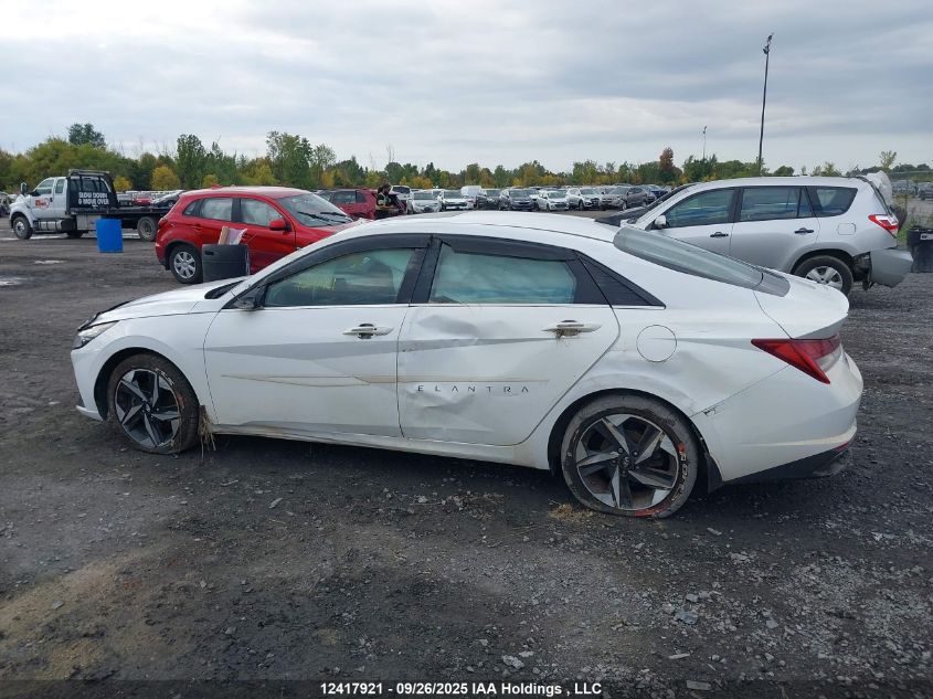 2022 Hyundai Elantra Ultimate Ivt With Tech Package VIN: KMHLN4AG7NU214383 Lot: 12417921