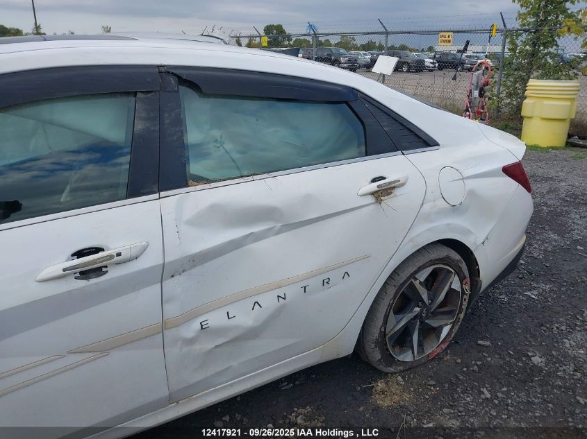 2022 Hyundai Elantra Ultimate Ivt With Tech Package VIN: KMHLN4AG7NU214383 Lot: 12417921