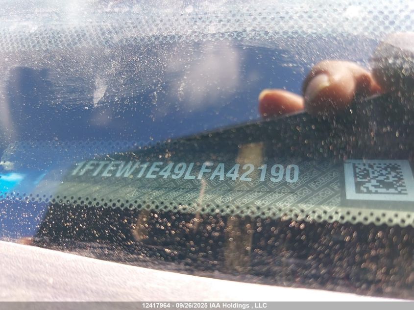 2020 Ford F-150 Xlt VIN: 1FTEW1E49LFA42190 Lot: 12417964