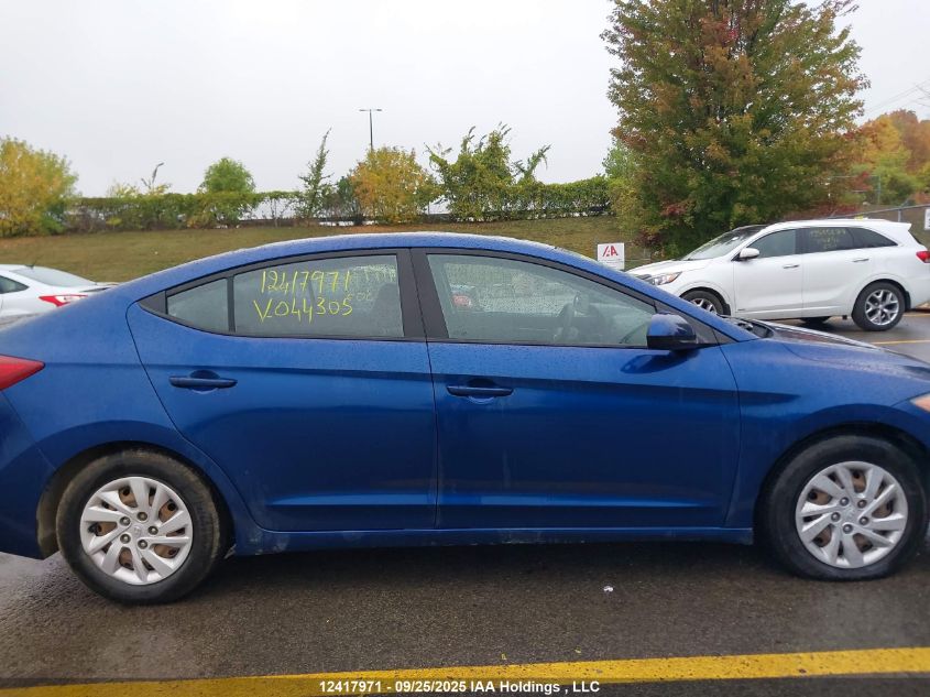 2017 Hyundai Elantra Se VIN: 5NPD74LF5HH044305 Lot: 12417971