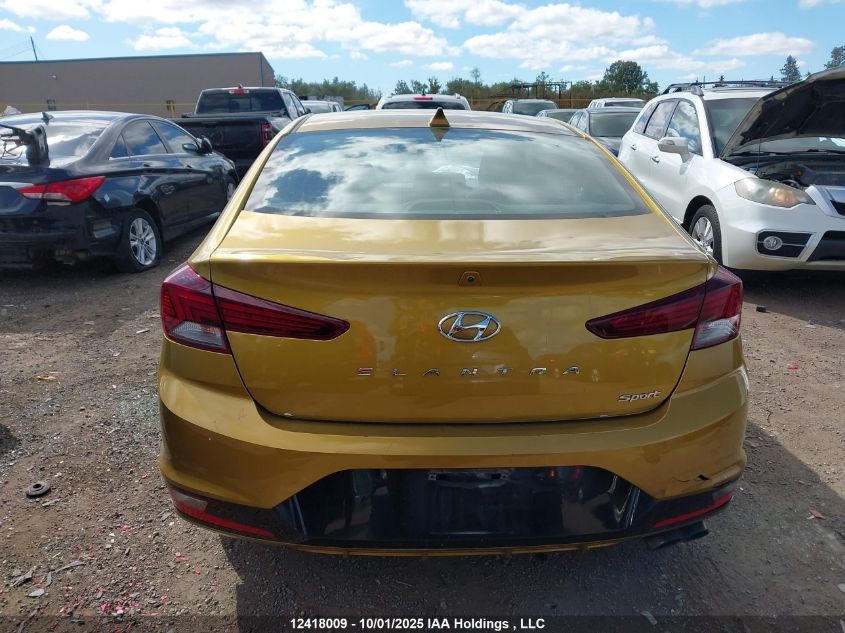 2019 Hyundai Elantra VIN: KMHD04LB0KU885832 Lot: 12418009