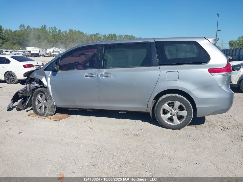2012 Toyota Sienna VIN: 5TDKA3DC0CS015787 Lot: 12418024