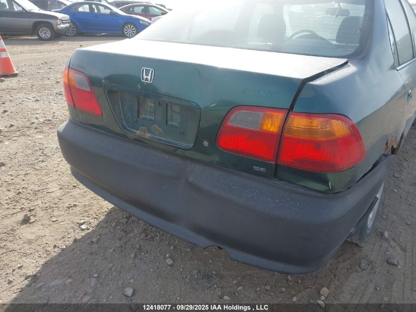 2000 Honda Civic Se VIN: 2HGEJ6610YH908236 Lot: 12418077