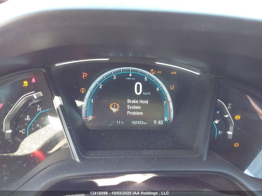 2019 Honda Civic Lx VIN: 2HGFC2F59KH015211 Lot: 12418099