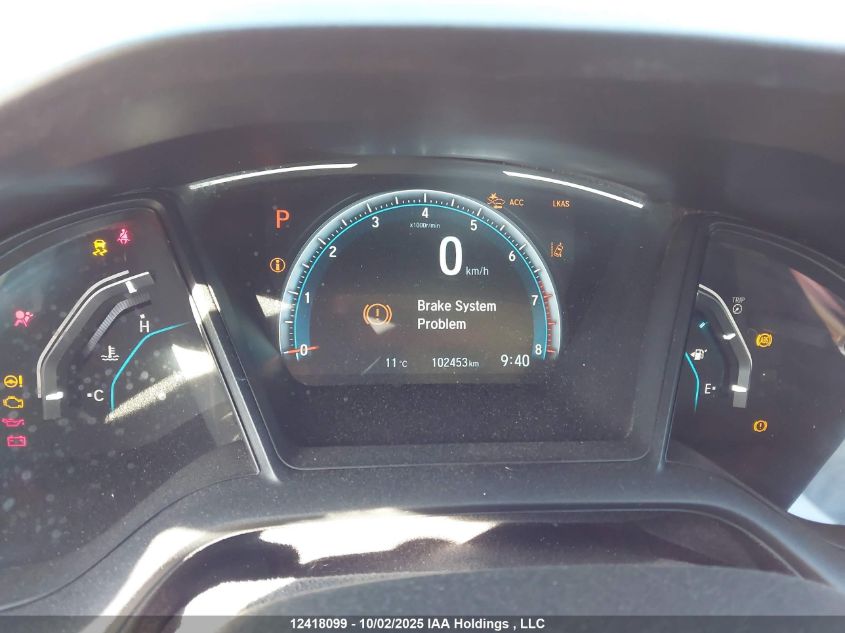 2019 Honda Civic Lx VIN: 2HGFC2F59KH015211 Lot: 12418099