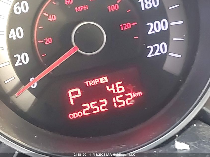 2012 Kia Forte 2.0L Ex VIN: KNAFU4A25C5546349 Lot: 12418100