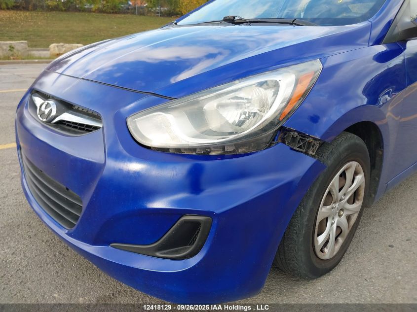 2012 Hyundai Accent VIN: KMHCT4AE3CU170416 Lot: 12418129