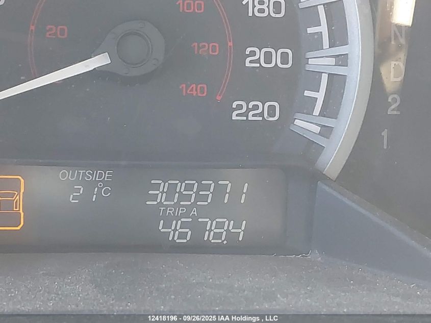 2009 Honda Ridgeline Rtl VIN: 2HJYK16539H000309 Lot: 12418196